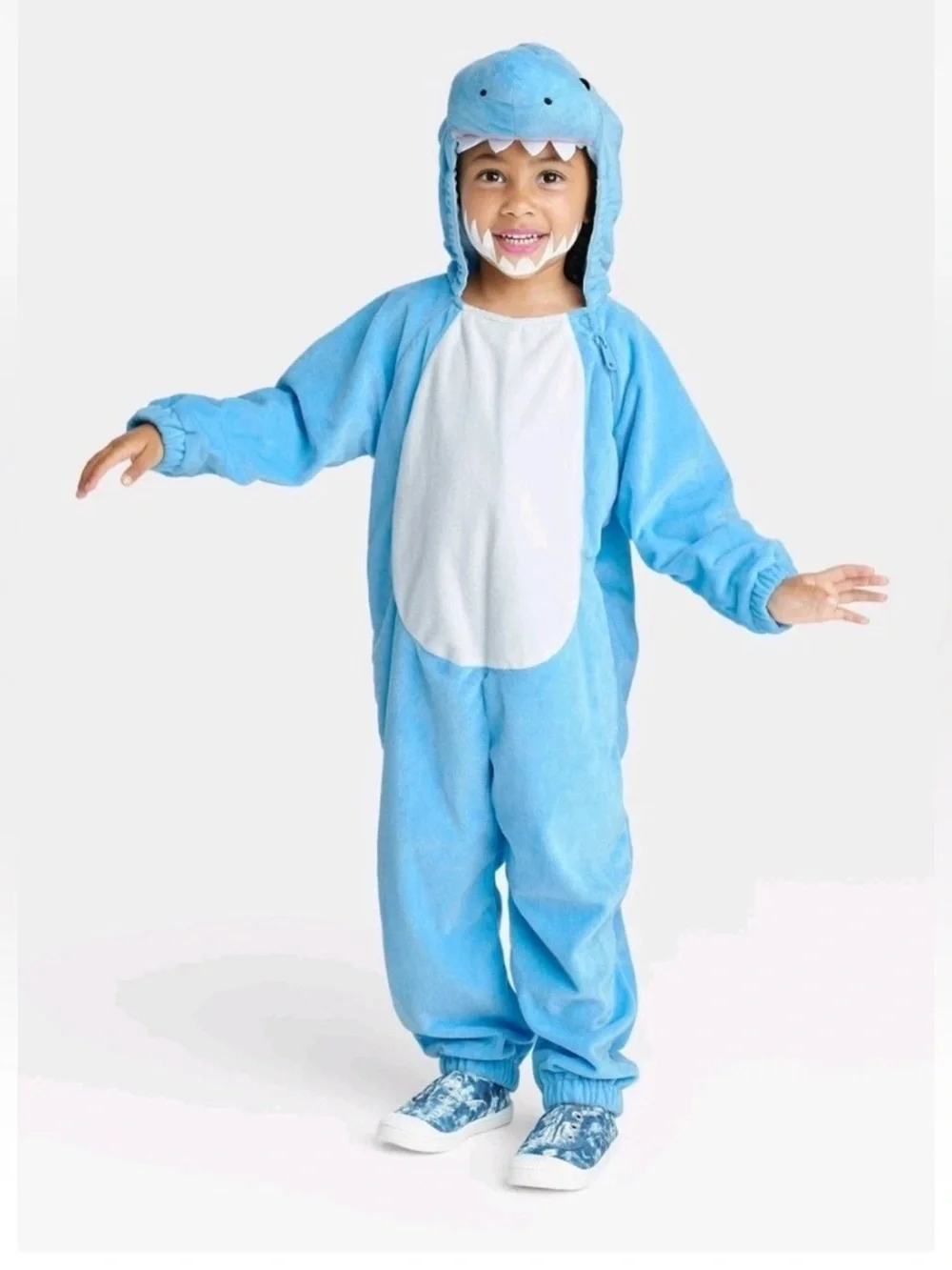 Hyde and Eek Blue SHARK Halloween Costume toddler 2t-3t